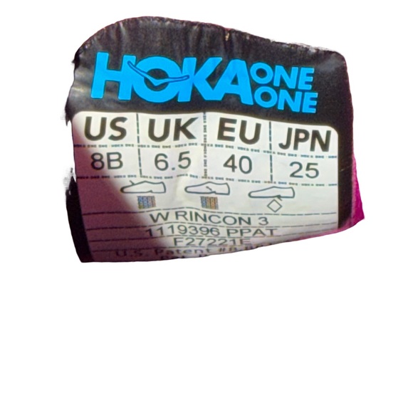 Hoka Rincon 3 Pink & Teal Athletic Running Shoe size 8B - Picture 8 of 8